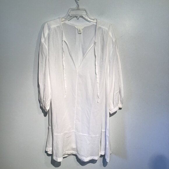 H&M White Lightweight Cotton Tunic  Size XL - Picture 10 of 12